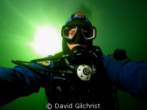 Self Portrait while out to test a  new  Sea &Sea YS-D1 st... by David Gilchrist 